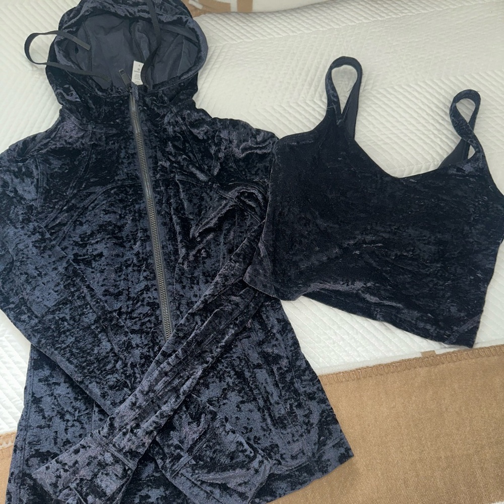 Lulu lemon sports bra and jacket set